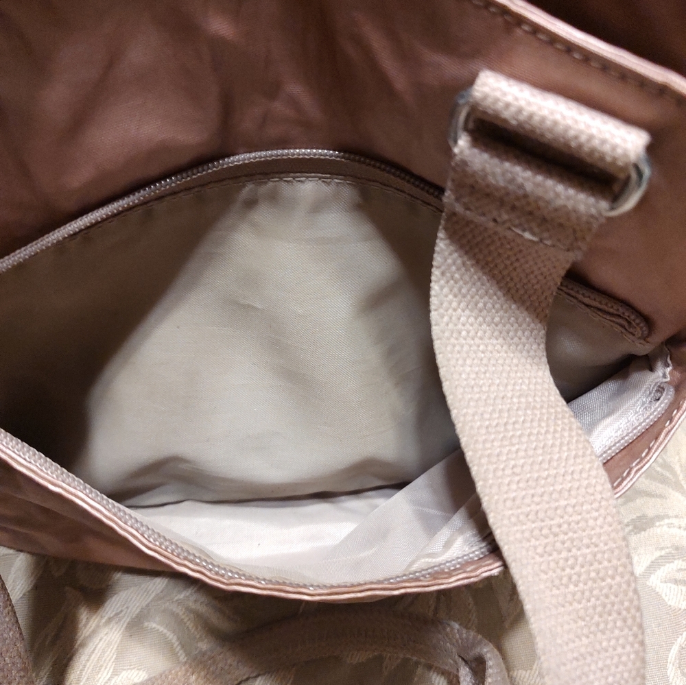 🩷👛🩷(Reduced) Shimmering Kipling Frosted Iridescent Blush Pink Utility Handbag - Picture 5 of 15